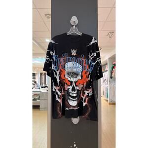 Civil Regime x WWE Raising Hell Pt 2 Stone Cold Oversized Tee Shirt Black